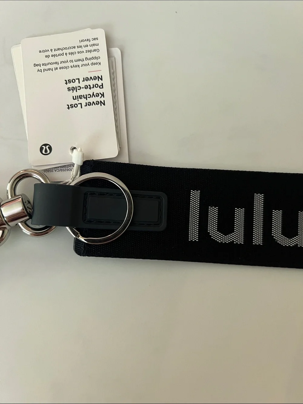 Lululemon True Navy Never Lost Keychain NWT